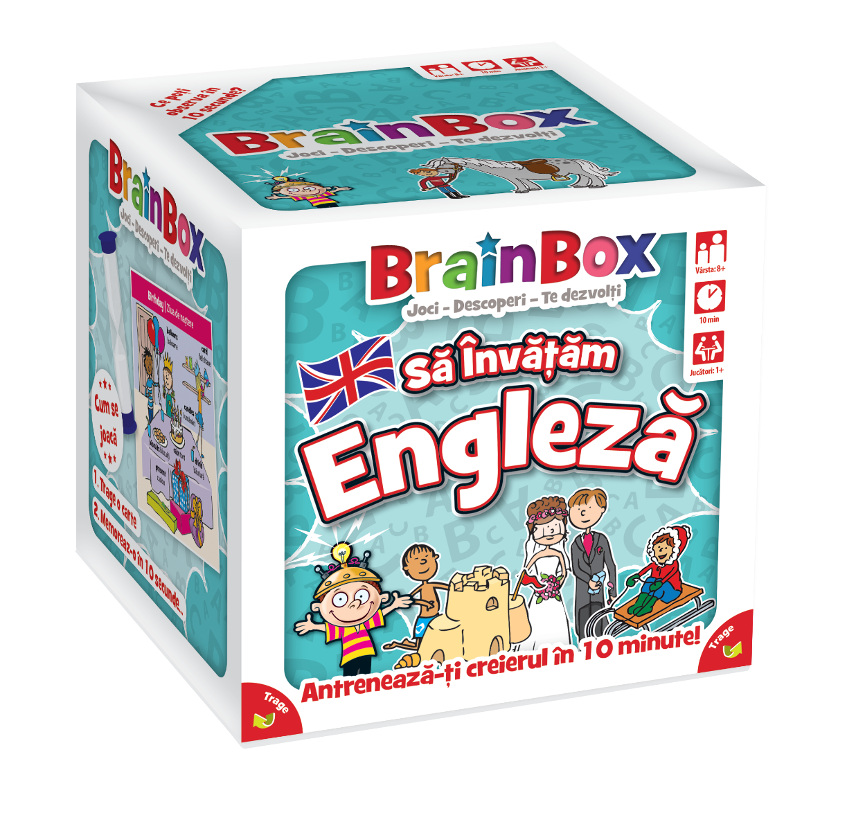JOC BRAINBOX - SA INVATAM ENGLEZA - THE GREEN BOARD GAME COMPANY (G114052) - Libelula Vesela - Jucarii