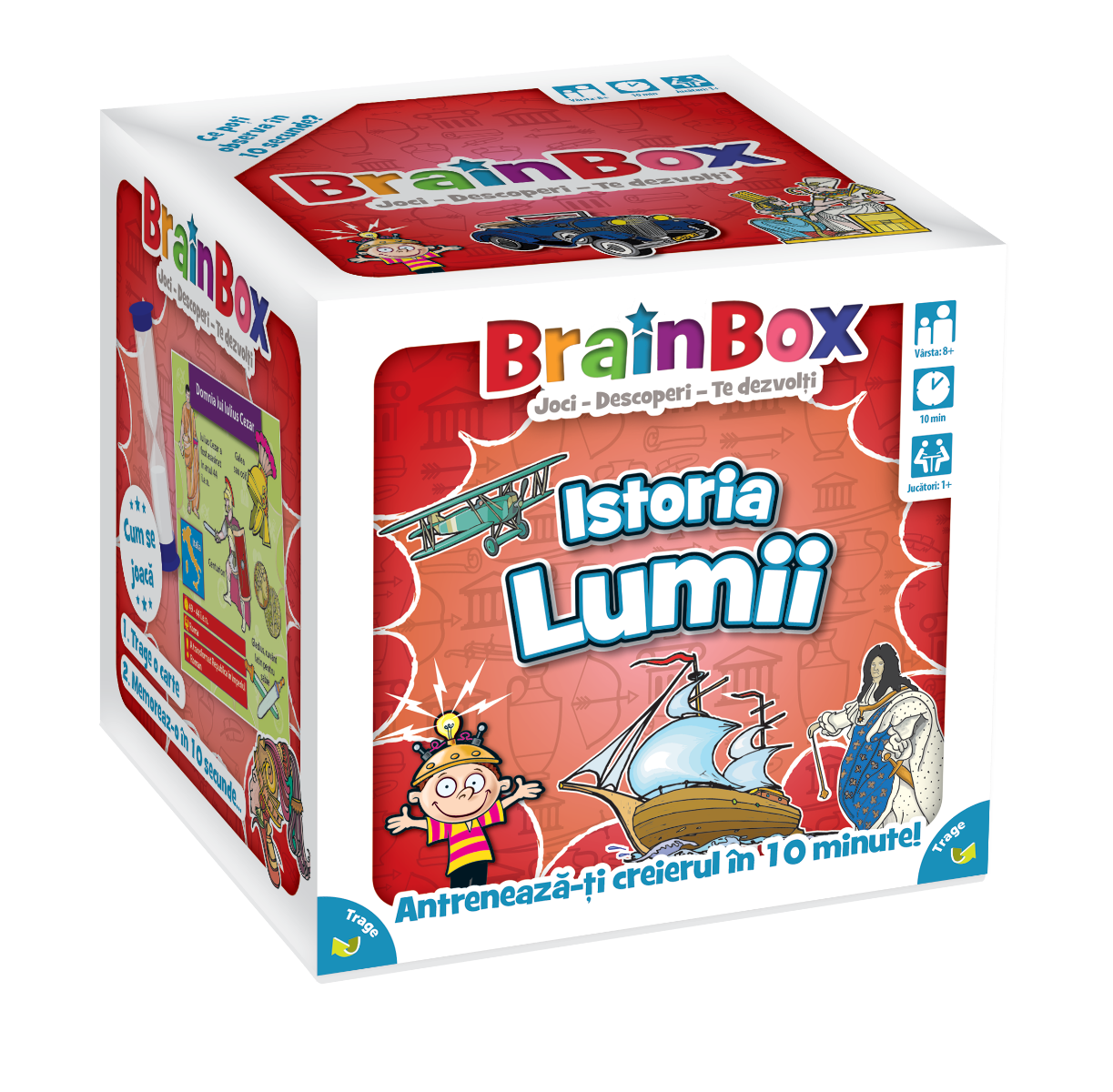JOC BRAINBOX - ISTORIA LUMII - THE GREEN BOARD GAME COMPANY (G114017) - Libelula Vesela - Jucarii