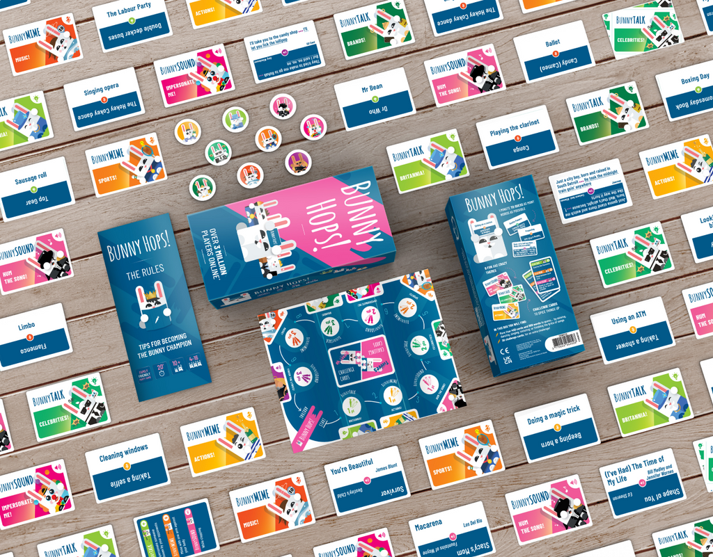 JOC DE SOCIETATE BUNNY HOPS, LIMBA ROMANA - BEZZERWIZZER NORDIC (KYHBUN01RO) - Libelula Vesela - Jucarii