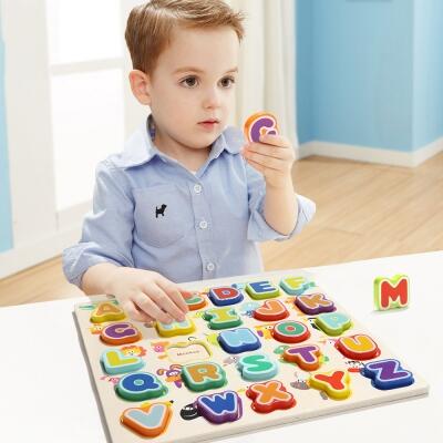 PUZZLE DIN LEMN - LITERE SI ANIMALUTE - TOPBRIGHT (120324) - Libelula Vesela - Jucarii