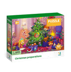 PUZZLE - PREGATIRI DE CRACIUN (60 PIESE) - DODO (DO300575) - Libelula Vesela - Jucarii