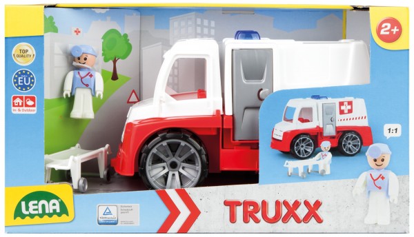 CAMION AMBULANTA TRUXX CU FIGURINA SI ACCESORII - LENA (LE04456) - Libelula Vesela - Jucarii