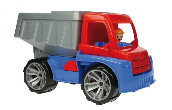CAMION BASCULANTA 30CM TRUXX DIN PLASTIC CU FIGURINA - LENA (LE04410) - Libelula Vesela - Jucarii