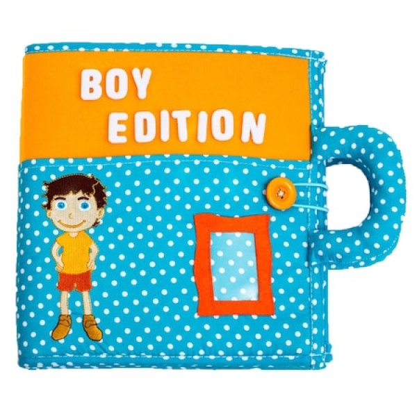 CARTICICA CU ACTIVITATI - QUIET BOOK BOY EDITION - PIQIPI (PIQ9497) - Libelula Vesela - Jucarii