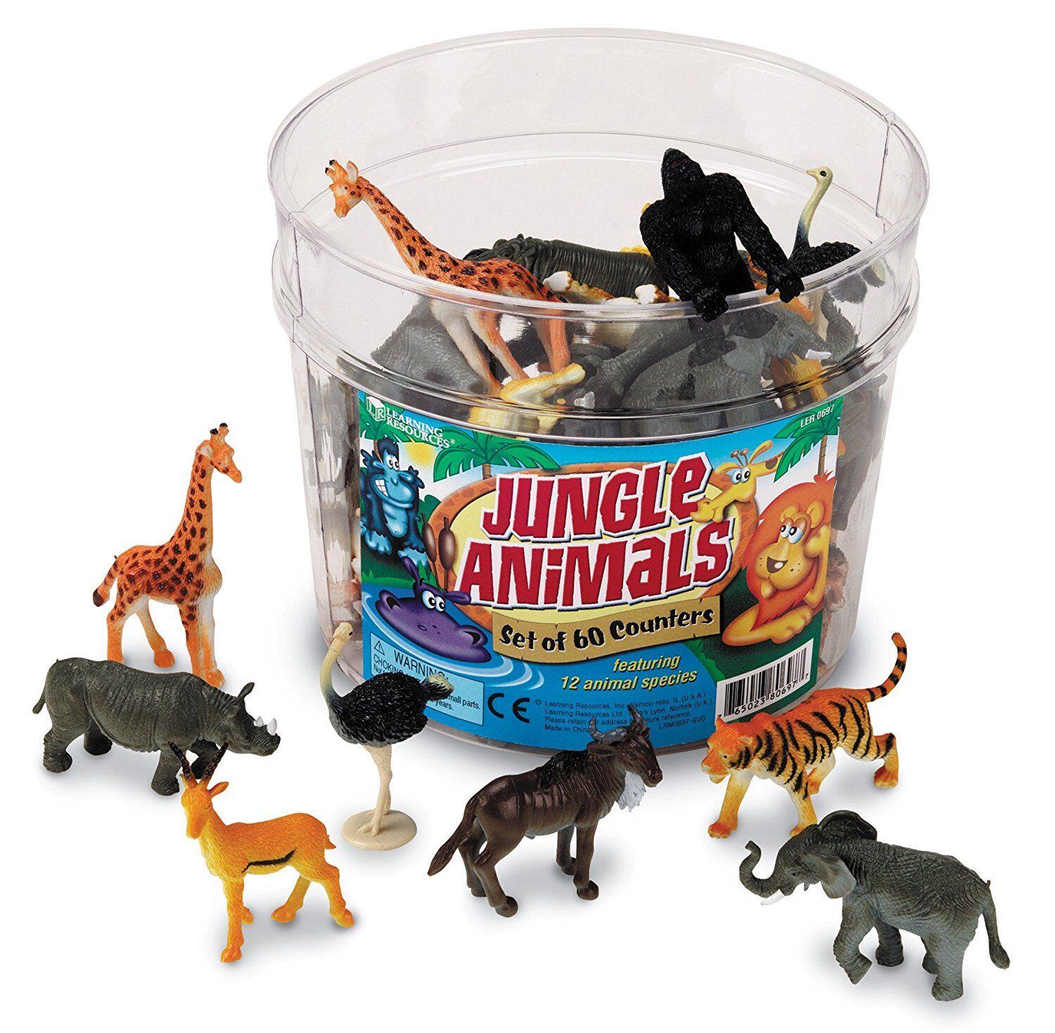 SET PENTRU SORTAT - ANIMALUTE DIN JUNGLA - LEARNING RESOURCES (LER0697) - Libelula Vesela - Jucarii