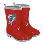 CIZME DE CAUCIUC DINOZAUR CU MARGINE REFLECTORIZANTA - MARIMI 22 - 31 - PERLETTI (PE15571) - Libelula Vesela - Incaltaminte