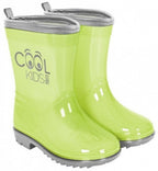 CIZME DE CAUCIUC SEMITRANSPARENTE CU MARGINE REFLECTORIZANTA - MARIMI 22-31 VERZI - PERLETTI (PE15539) - Libelula Vesela - Incaltaminte