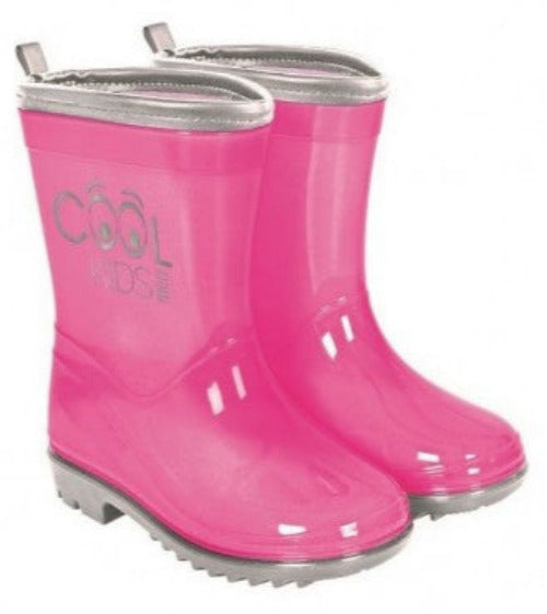 CIZME DE CAUCIUC SEMITRANSPARENTE CU MARGINE REFLECTORIZANTA - MARIMI 22-31 ROZ - PERLETTI (PE15540) - Libelula Vesela - Incaltaminte