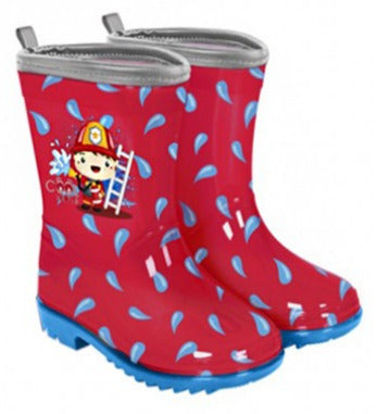 CIZME DE CAUCIUC POMPIER CU MARGINE REFLECTORIZANTA - MARIMI 22-31 - PERLETTI (PE15584) - Libelula Vesela - Incaltaminte