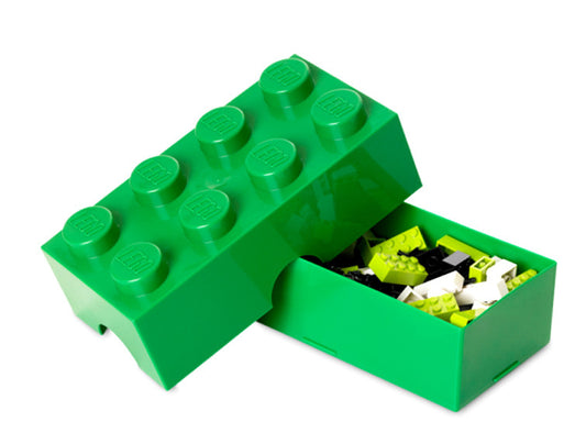 CUTIE SANDWICH LEGO 2X4 VERDE INCHIS (40231734) - Libelula Vesela - Jucarii
