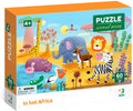 PUZZLE - MINUNATELE ANIMALUTE DIN AFRICA ( 60 PIESE) - DODO (DO300376) - Libelula Vesela - Jucarii