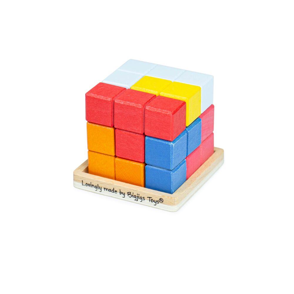 JOC DE LOGICA - CUB 3D - BIGJIGS TOYS (33020) - Libelula Vesela - Jucarii