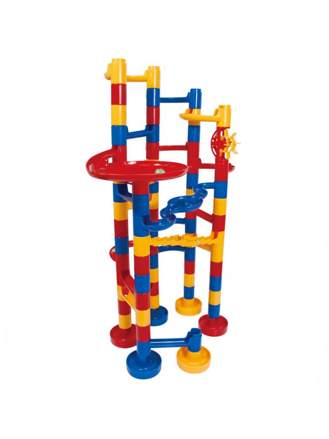 SUPER MARBLE RUN - SUPER CURSE CU BILUTE DE STICLA (1004105) - Libelula Vesela - Jucarii