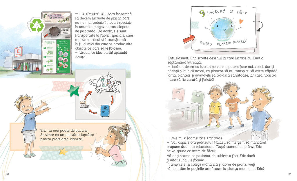 PLANETA E CASA NOASTRA! EMA SI ERIC RECICLEAZA - DPH (978-606-048-536-0) - Libelula Vesela - Jucarii