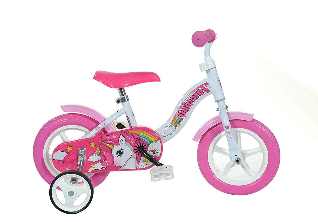 BICICLETA COPII 10'' - UNICORN - DINO BIKES (108L-UN) - Libelula Vesela - Jucarii