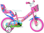 BICICLETA COPII 12'' - PURCELUSA PEPPA - DINO BIKES (124RL-PGS) - Libelula Vesela - Jucarii