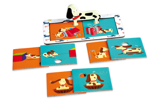 JOC DE POTRIVIRE  - CATELUSUL ISTET - CHALK AND CHUCKLES (CCPPL040) - Libelula Vesela - Jucarii