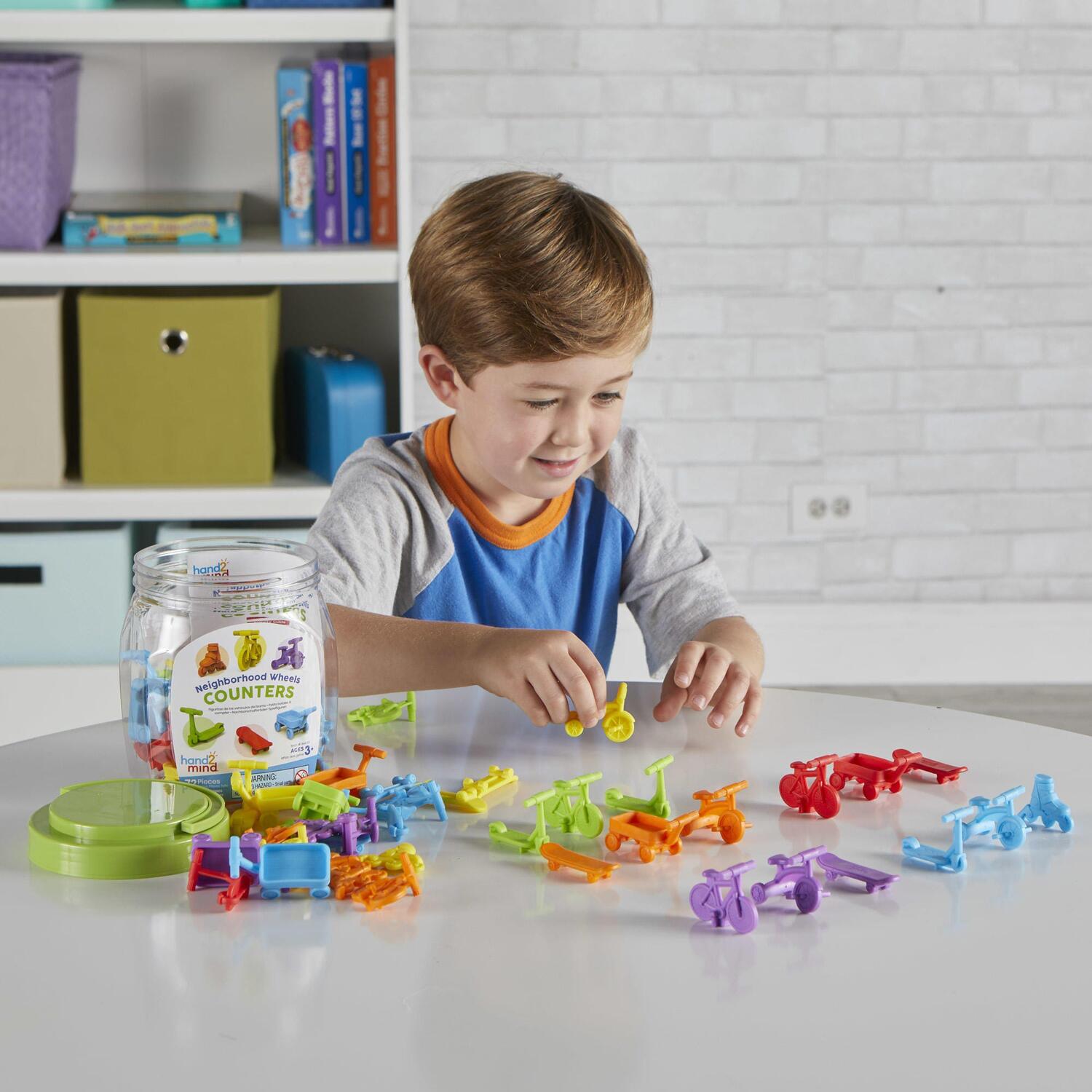 SET SORTAT SI NUMARAT - VEHICULELE MELE - HAND2MIND (94439) - Libelula Vesela - Jucarii