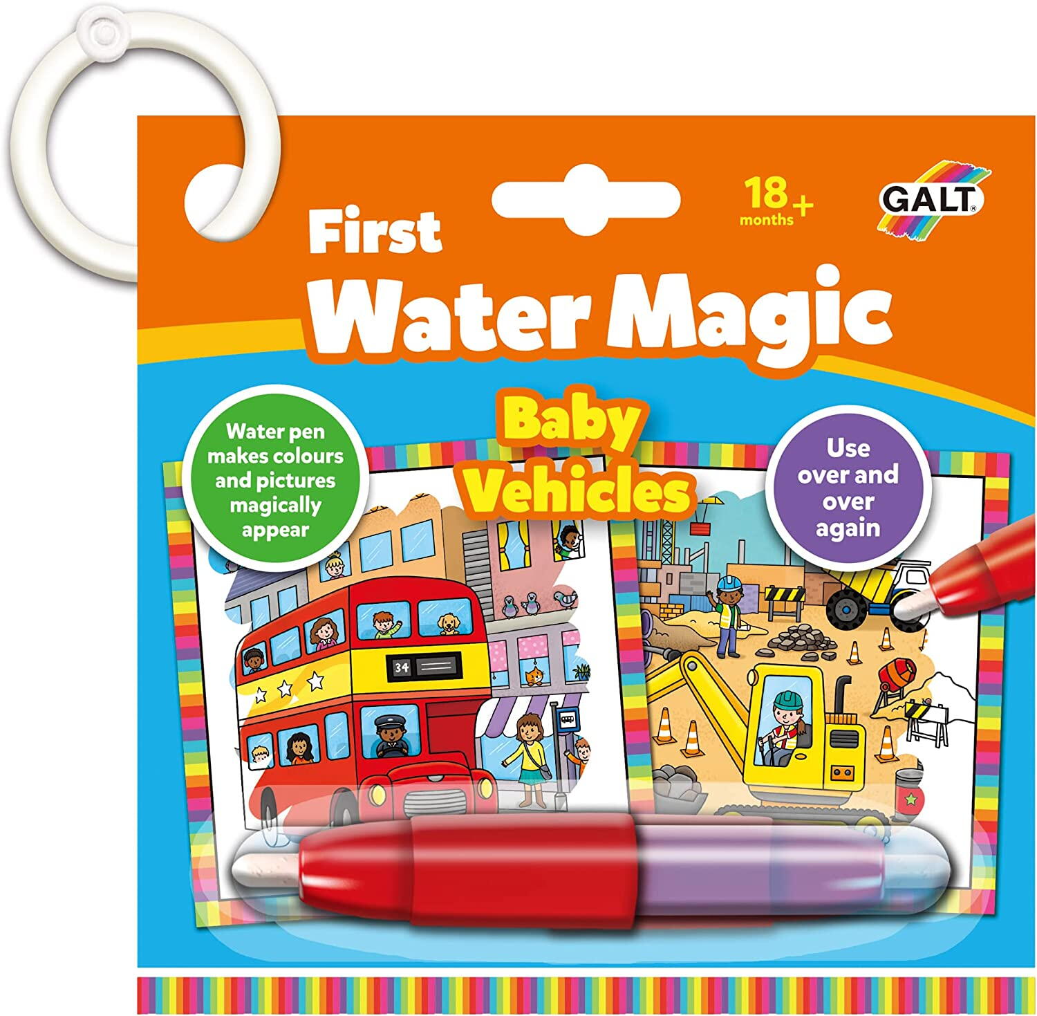 BABY WATER MAGIC: CARTE DE COLORAT VEHICULE - GALT (1005458) - Libelula Vesela - Jucarii