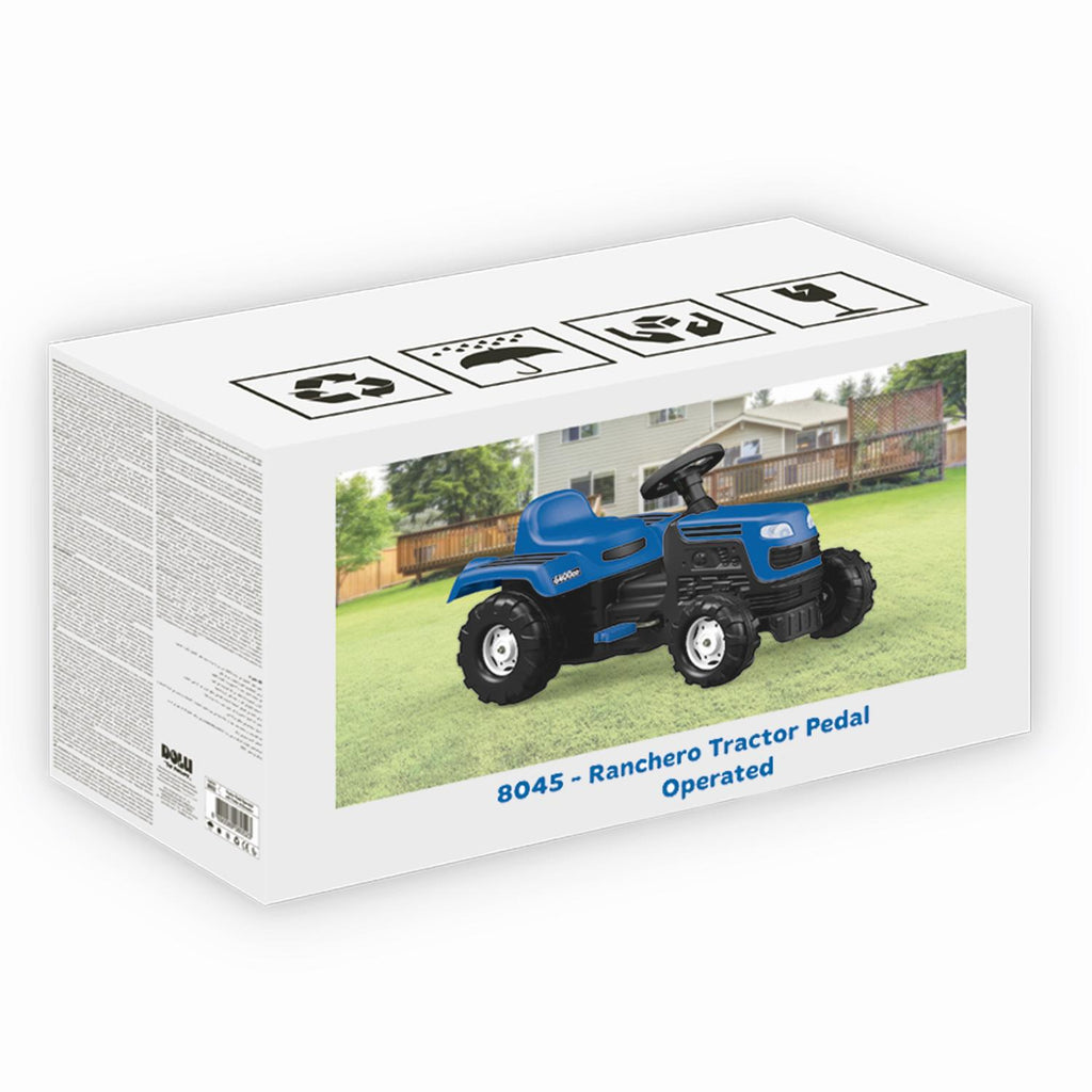 TRACTOR CU PEDALE - ALBASTRU - DOLU (D8045) - Libelula Vesela - Jucarii