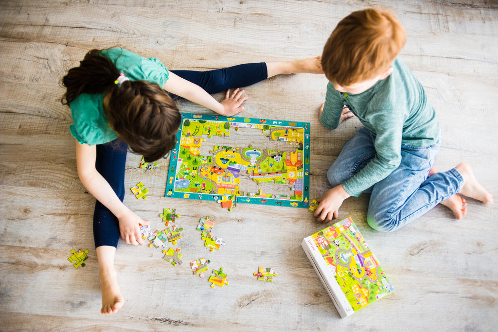 PUZZLE - ORASUL (80 PIESE) - DODO (DO300135) - Libelula Vesela - Jucarii