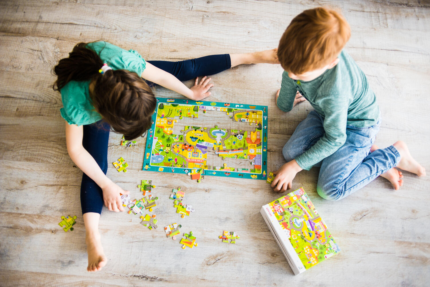 PUZZLE - ORASUL (80 PIESE) - DODO (DO300135) - Libelula Vesela - Jucarii