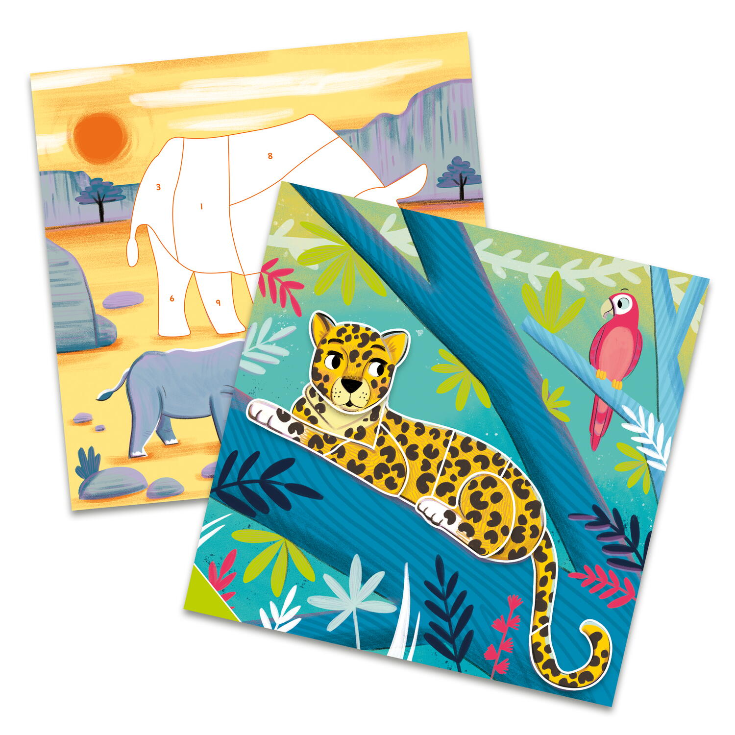 CARTEA MEA CU STICKERE - ANIMALUTE SALBATICE - GALT (1005530) - Libelula Vesela - Jucarii