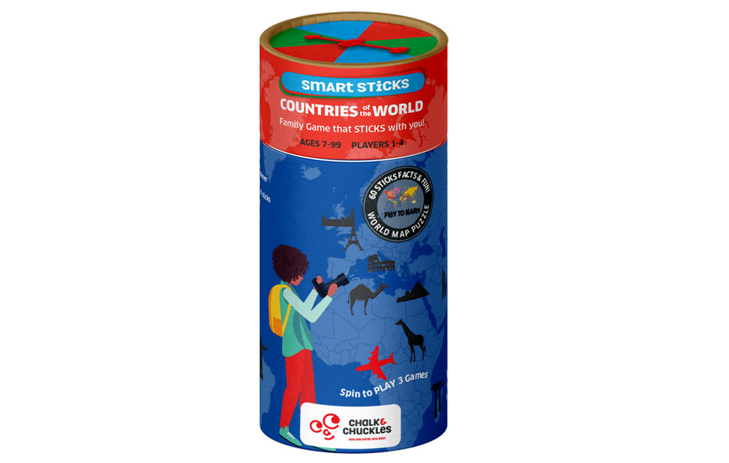 JOC SMART STICKS - TARI - CHALK AND CHUCKLES (CCPPL061) - Libelula Vesela - Jucarii