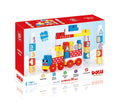 CUBURI DE CONSTRUIT DIN PLASTIC - 50 PIESE - DOLU (D5031) - Libelula Vesela - Jucarii