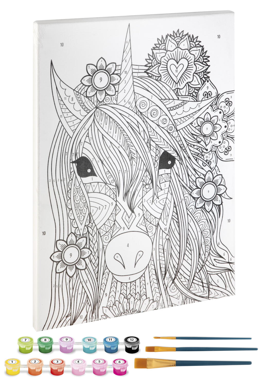 TABLOU PICTEZ PE NUMERE - UNICORN - GRAFIX (150055) - Libelula Vesela - Jucarii