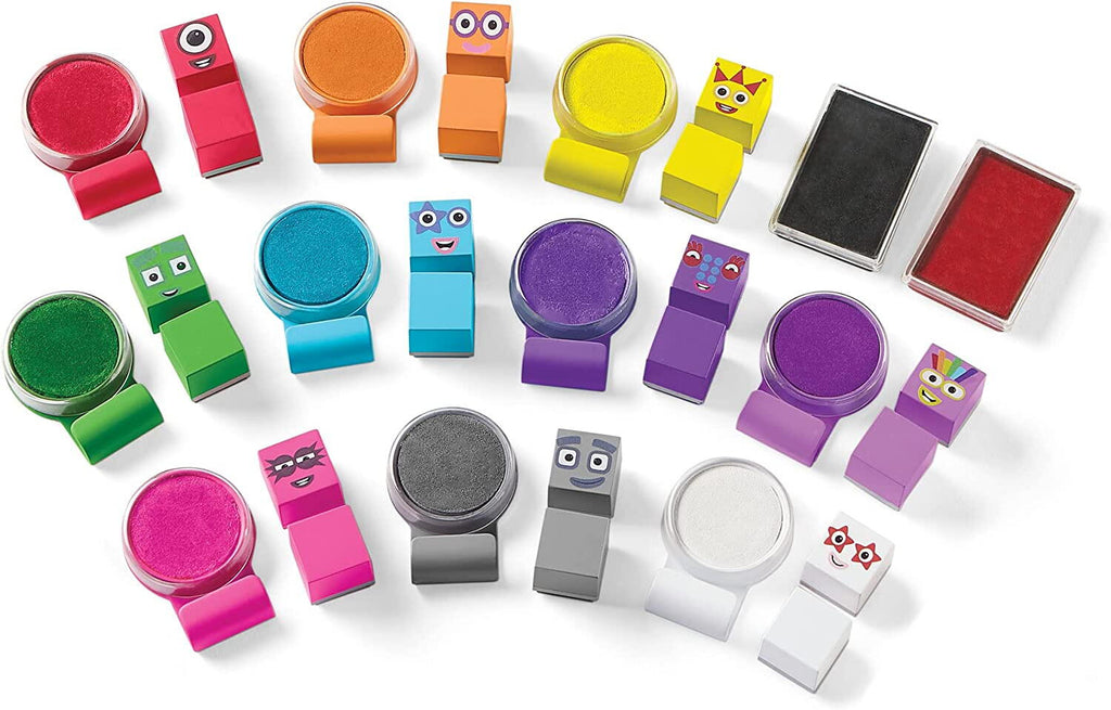 SET ACTIVITATI CU STAMPILE - NUMBERBLOCKS - HAND2MIND (HM94563-UK) - Libelula Vesela - Jucarii