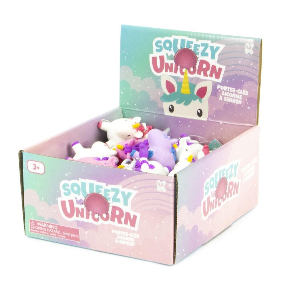 BRELOC SQUEEZY - UNICORN - KEYCRAFT (NV375) - Libelula Vesela - Jucarii