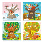 PUZZLE 4 IN 1 - ANOTIMPURILE (12, 16, 20, 24 PIESE) - DODO (DO300125) - Libelula Vesela - Jucarii