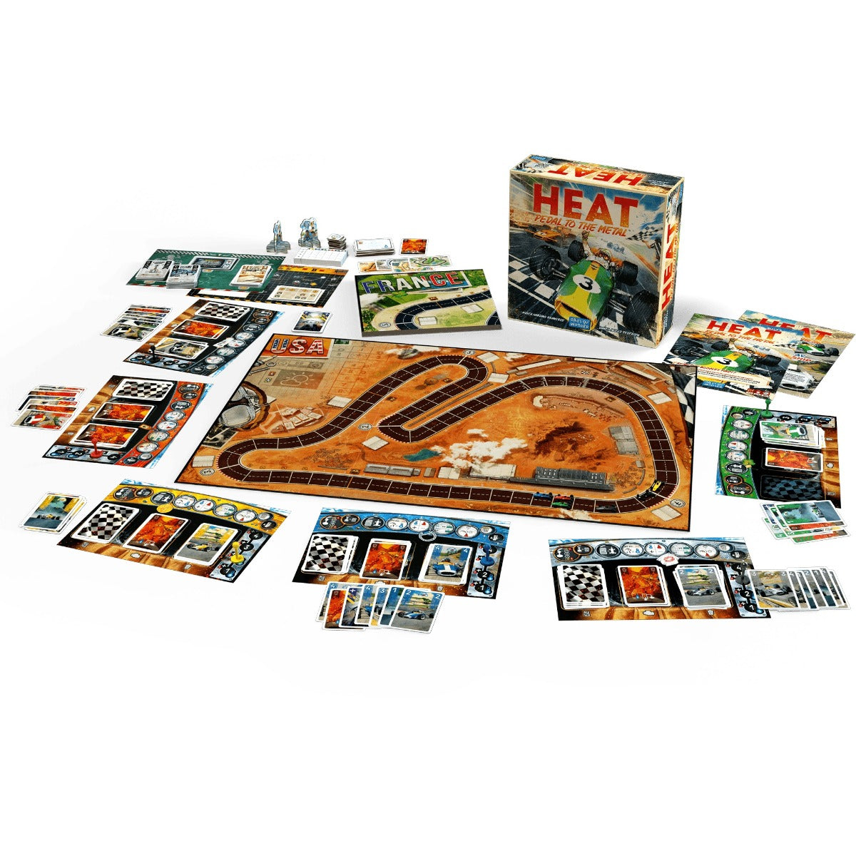 JOC DE SOCIETATE HEAT: PEDAL TO THE METAL, LIMBA ROMANA - DAYS OF WONDER (911801) - Libelula Vesela - Jucarii