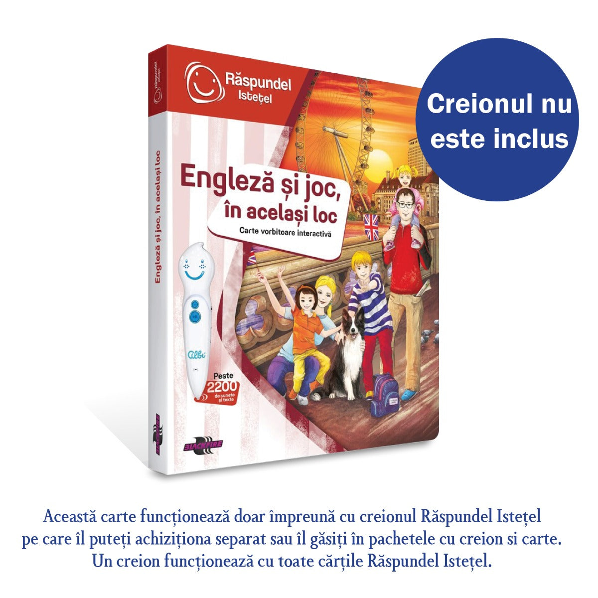 RASPUNDEL ISTETEL, CARTE ENGLEZA SI JOC, IN ACELASI LOC - ALBI (69370) - Libelula Vesela - Jucarii