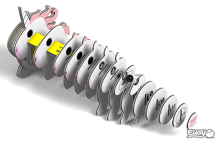 MODEL 3D - UNICORN - BRAINSTORM (BD5004) - Libelula Vesela - Jucarii