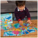 SET 4 PUZZLE-URI  - OCEANUL VESEL (2,3,4,5 PIESE) - GALT (1005452) - Libelula Vesela - Jucarii