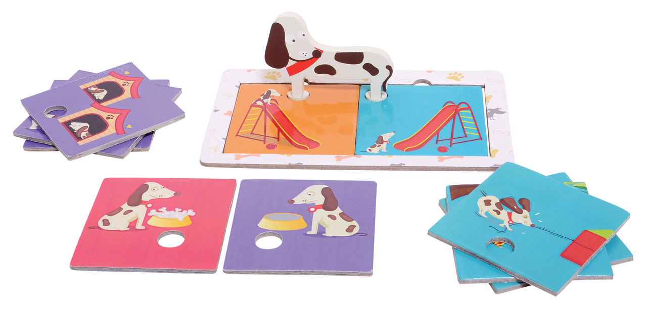 JOC DE POTRIVIRE  - CATELUSUL ISTET - CHALK AND CHUCKLES (CCPPL040) - Libelula Vesela - Jucarii