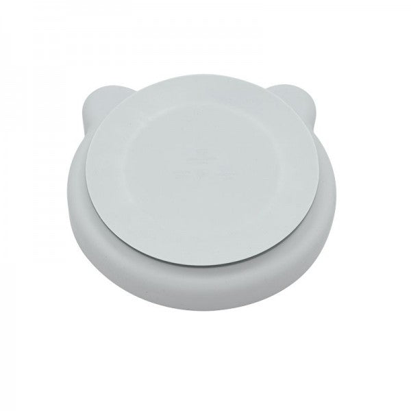 SUCTION PLATE, SILICONE, BEAR, BLUE / PINK / GRAY - BO JUNGLE (BJB500720)