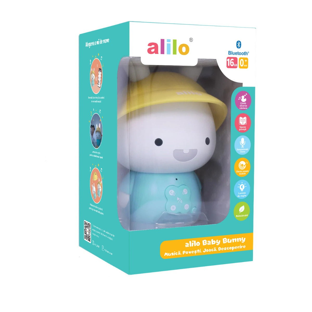 ALILO BABY BUNNY - IEPURAS INTERACTIV CU POVESTI SI CANTECE, ALBASTRU, RO/EN - SHENZHEN FIRE RABBIT SMART TECHNOLOGY (G9S+Blue) - Libelula Vesela - Jucarii