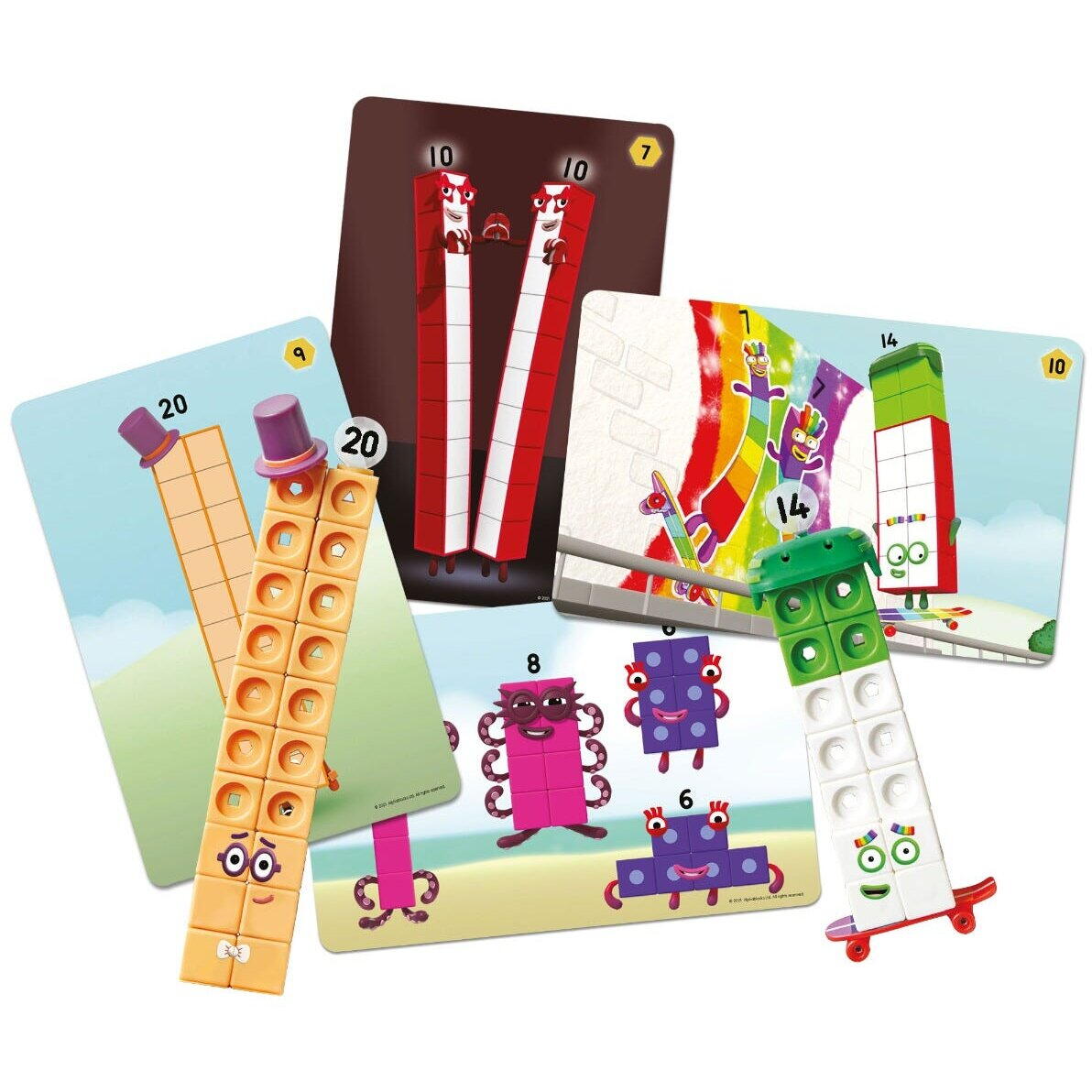 MATHLINK® CUBES NUMBERBLOCKS IN ROMANA - SET DE ACTIVITATI DE LA 11 - 20 - LEARNING RESOURCES (LSP0950-EDU) - Libelula Vesela - Jucarii