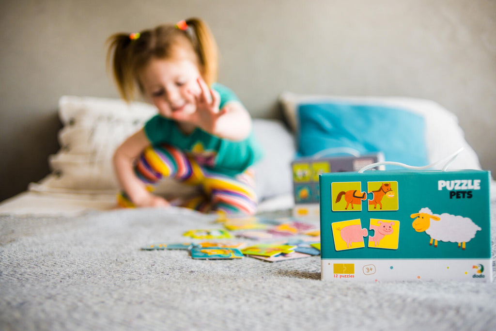 DUO PUZZLE - FERMA (2 PIESE) - DODO (DO300115) - Libelula Vesela - Jucarii