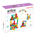 SET DE CONSTRUCTIE MAGNETIC - STICK (78 PIESE) - MAGPLAYER (MPO-78) - Libelula Vesela - Jucarii