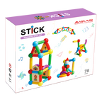 SET DE CONSTRUCTIE MAGNETIC - STICK (78 PIESE) - MAGPLAYER (MPO-78) - Libelula Vesela - Jucarii