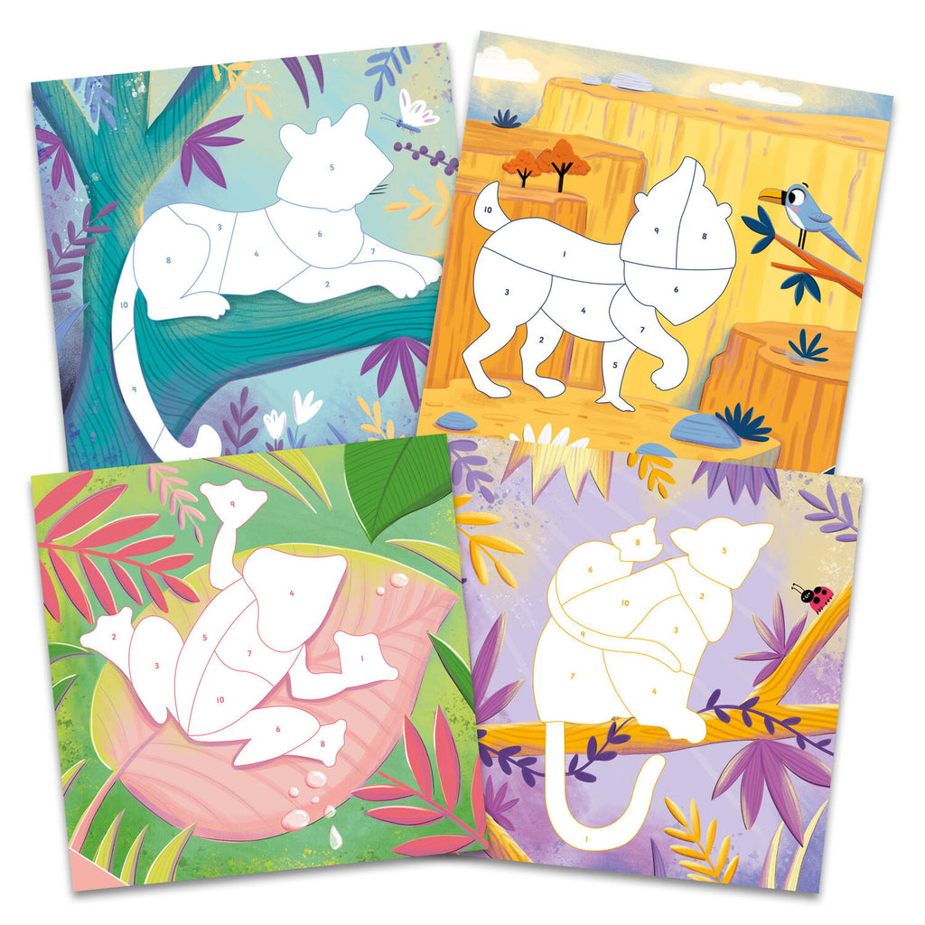 CARTEA MEA CU STICKERE - ANIMALUTE SALBATICE - GALT (1005530) - Libelula Vesela - Jucarii