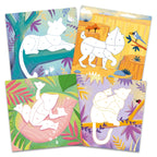 CARTEA MEA CU STICKERE - ANIMALUTE SALBATICE - GALT (1005530) - Libelula Vesela - Jucarii