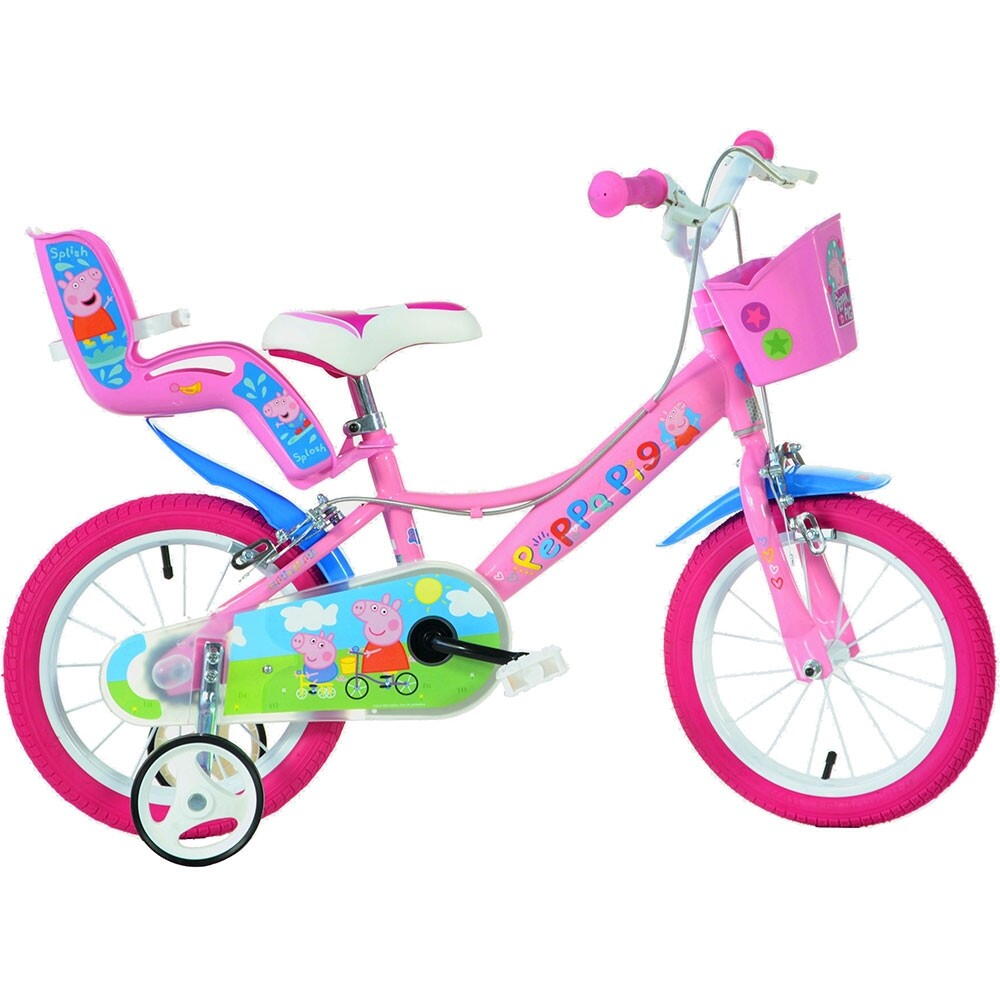 BICICLETA COPII 14'' - PURCELUSA PEPPA - DINO BIKES (144R-PGS) - Libelula Vesela - Jucarii