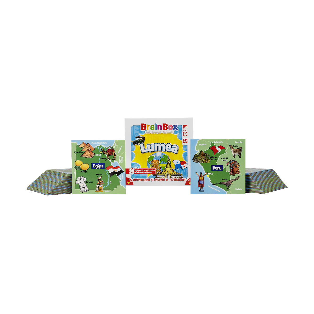 JOC EDUCATIV BRAINBOX LUMEA - THE GREEN BOARD GAME COMPANY LTD (G114001) - Libelula Vesela - Jucarii