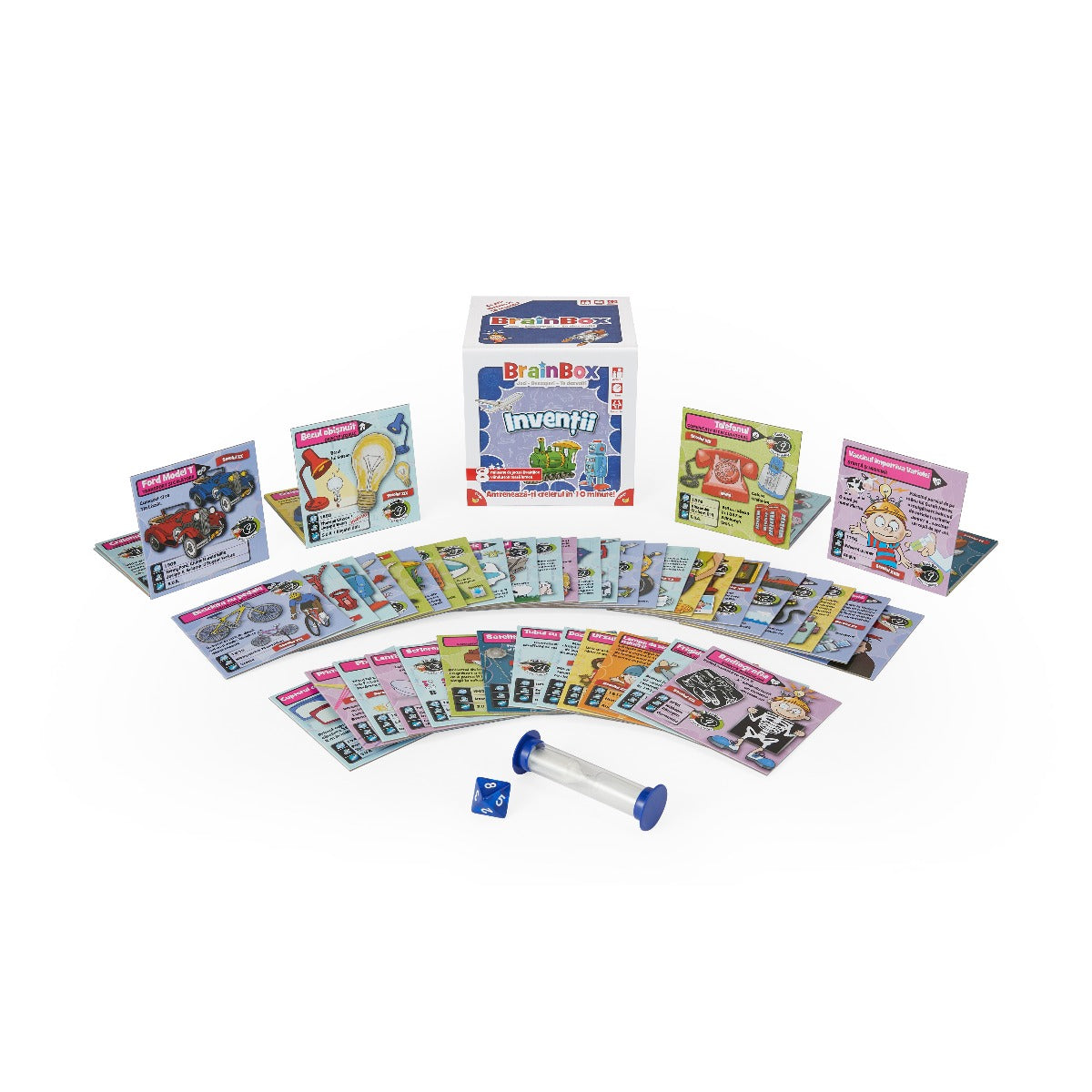 JOC EDUCATIV BRAINBOX INVENTII - THE GREEN BOARD GAME COMPANY LTD (G114015) - Libelula Vesela - Jucarii
