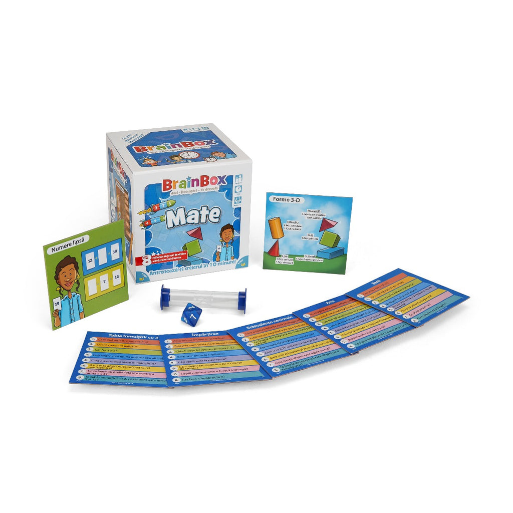 JOC EDUCATIV BRAINBOX SA INVATAM MATE - THE GREEN BOARD GAME COMPANY LTD (G114018) - Libelula Vesela - Jucarii